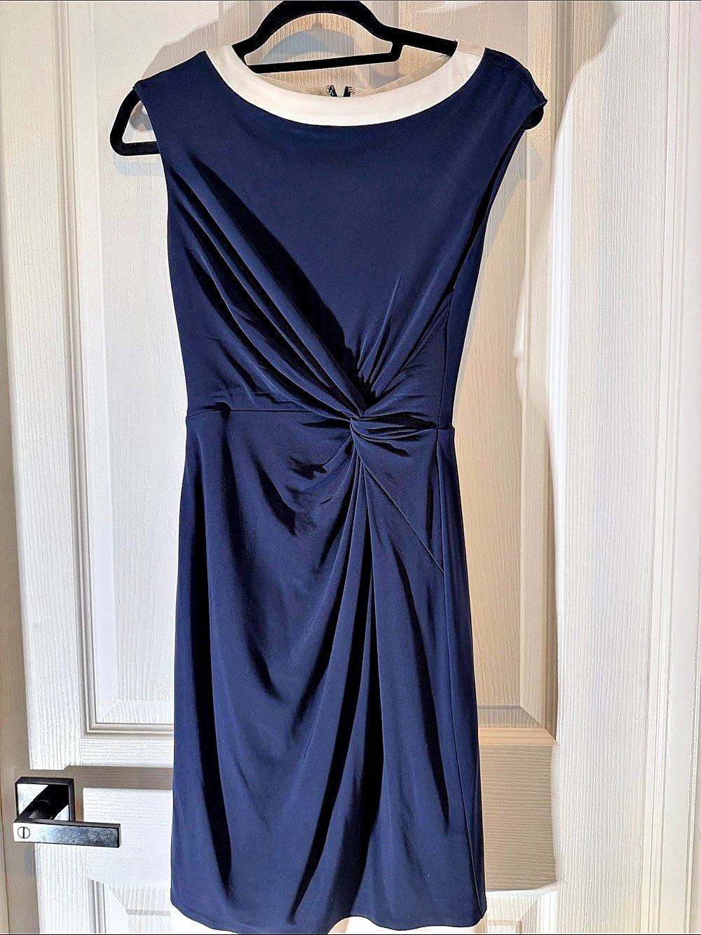 Lauren Ralph Lauren Ruched Midi Dress in Blue Size 2P